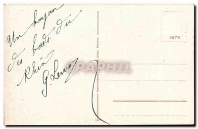 Rolandseck i Siebengebirge — widok jeziora i gór — wydawca nieznany, nr serii 4675 — Rewers