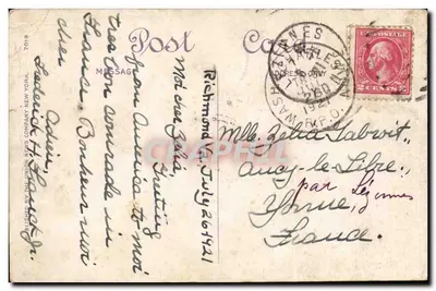 Visão de Nova York do Edifício Equitable — olhando para o norte — editor Irving Underhill — Verso