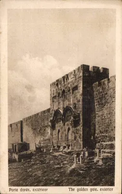 Porte dorée, exterior — The golden gate, exterior — Postcard Trust, n° 0428
