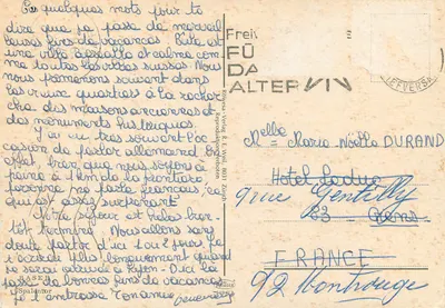 Porta da cidade de Basileia — editor Rowessa-Verlag R. E. Weil, n° 3031 — Verso