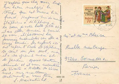 Basel — vista panorâmica — ROMESA AG — Verso