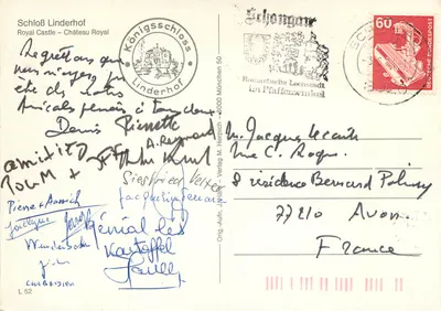 Zamek Linderhof — Królewski Zamek — wydawca M. Herpich, nr 50 — Rewers