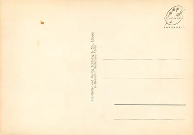 Lindau im Bodensee — widok panoramiczny — wydawca Schöning & Co., Lübeck — Rewers