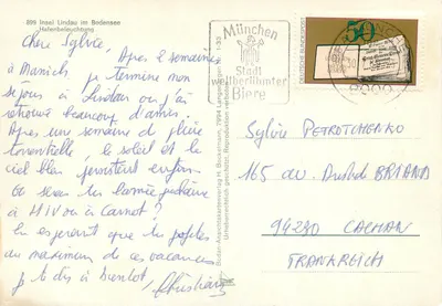 Lindau im Bodensee — port — Bodan-Anschlusskartenverlag, nr 899 — Rewers