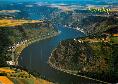 Loreley — vista aérea — St. Goarshausen, Nr. 379