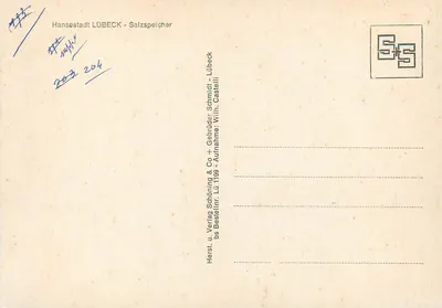 Lübeck — Salzspeicher — wydawnictwo Schöning & Co — Rewers