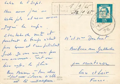 Casa de palha à beira de um riacho — Schwarzwald — editor Krüger, n° 1036/18 — Verso