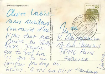 Bauernhof Schwarzwalder — wydawca Verlag u. Verlag Schröning & Co. Lübeck, nr 61 — Rewers