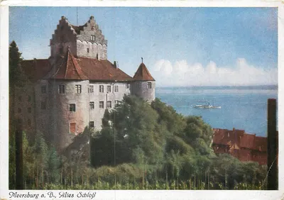 Meersburg a. B., Altes Schloss — vista do castelo sobre o lago