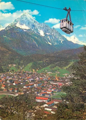 Mittenwald — z Wettersteinem i Karwendelbahn — wydawca Hans Huber KG, nr B799