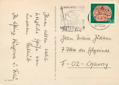 Mittenwald — widok panoramiczny i wioska — Garmisch-Partenkirchen, nr 7045 — Rewers