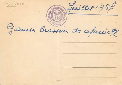Munique — Hofbräuhaus à noite — editor Hofbräuhaus München — Verso