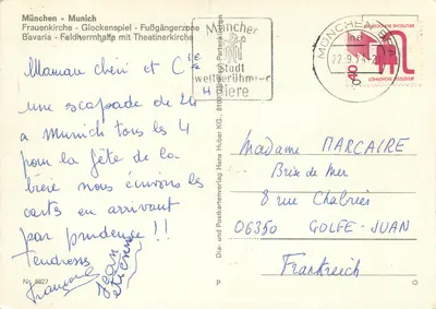 Monachium — Widok panoramiczny — Diä- und Postkartenverlag — Rewers