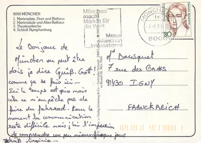 MÜNCHEN — południowa metropolia niemiecka — wydawca Verlag Schöning & Co — Rewers