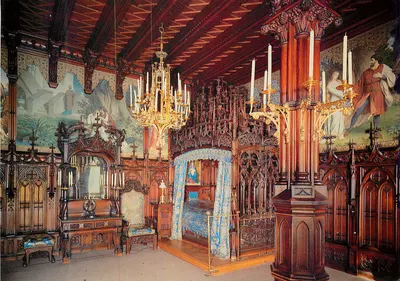 Quarto de dormir — Castelo Real de Neuschwanstein — editor Schöning & Co, n° 11