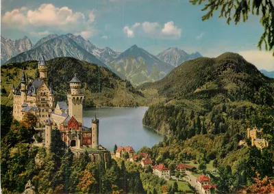 Château de Neuschwanstein — Alpsee, Alpes et Alpes de Tyrol — Édition Franz Milz, Füssen