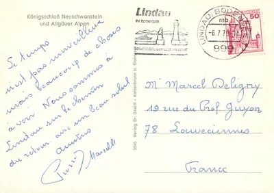 Castelo de Neuschwanstein — Alpes de Allgäu — Verlag Dr. Greiff — Verso