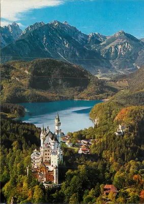 Castelo de Neuschwanstein — Alpes bávaros — Fotoverlag Huber, n° 8554