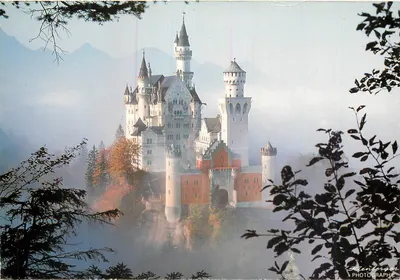 Castelo de Neuschwanstein — vista nevada — Krienberger Photographie, Nr. 242