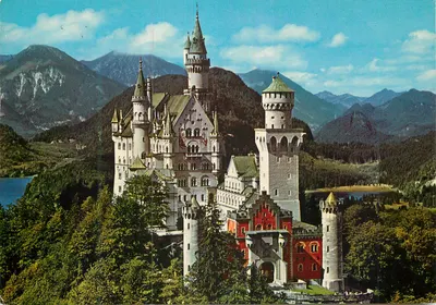 Castelo de Neuschwanstein — vista panorâmica — Schloss-Neuschwanstein, München, Nr. 1