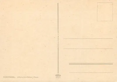Nürnberg, Albrecht-Dürer-Haus — figura rycerza — wydawca Krüger, nr 927/11 — Rewers