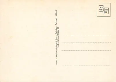 Bazylika Ottobeuren — Odpowiednik niemieckiego baroku — wydawca Schränning & Co. + Gebrüder Schmidt, Lübeck — Rewers
