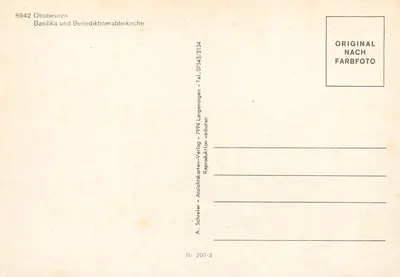 Ottobeuren — Bazylika i benedyktynski klasztor — A. Schreier, Langenargen — Rewers