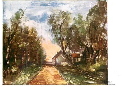La Route — Country Lane — Die Straße — Maurice de Vlaminck — Kunsthalle Mannheim, Nr. 185