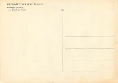Due bambini — opera di Cornelis de Vos — editore NELS — Verso