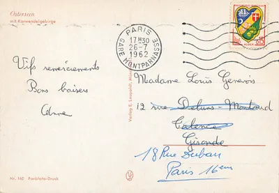 Osterseen — jezioro otoczone borkami i górami — Verlag E. Leupoldi, Münster — Rewers