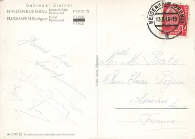 Place de la Gare — Hamburk — wydawca Gebr. Metz, nr 641/797 — Rewers