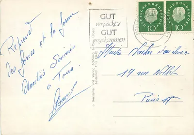 Titisee — jezioro i krajobraz — wydawca Schöning & Co. Lübeck, nr 134-bt — Rewers