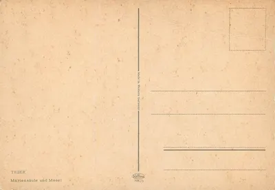 Trier — Mariensäule i Mosel — Krügler 705/3 — Rewers