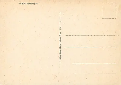 Porta Nigra — Trier — wydawca Niko Haas, Trier, n° 104 — Rewers