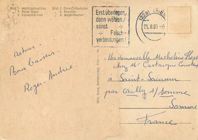 Das römische TRIER — Niko Haas, Kunstverlag, Trier — N° 12261 — Rewers