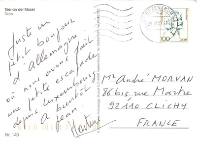 Trier — Katedra — wydawca EPP Meiten Fotodesign, n° 140 — Rewers