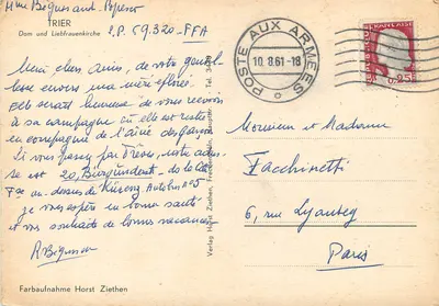 Trier — Dom und Liebfrauenkirche — Verlag Horst Ziethen — Verso