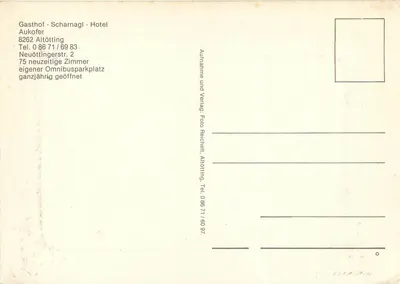 Pousada Scharnagl — Altötting — editor Folio Reichelt — Verso