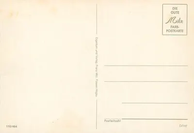 Füssen — widok panoramiczny i szczegóły centrum — Franz Milz, Füssen/Allgäu — Rewers