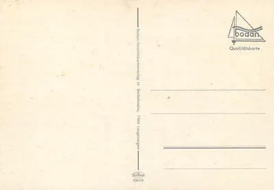 Badenweiler — Kurort termalny, park kurystyczny i zamek — Bodan-Ansichtskartenverlag — Rewers