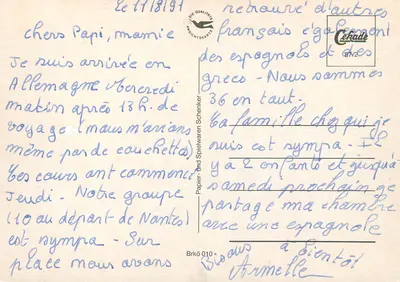 Igreja evangélica — Bruchköbel em Hessen — editor Cekade — Verso