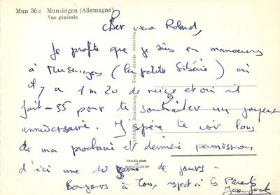 Munsingen (Alemanha) — Vista geral — CAPARO Strasbourg — Verso