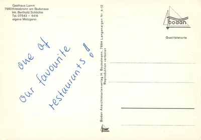 Gasthaus Lamm — Kressbronn am Bodensee — Bodan — Rewers