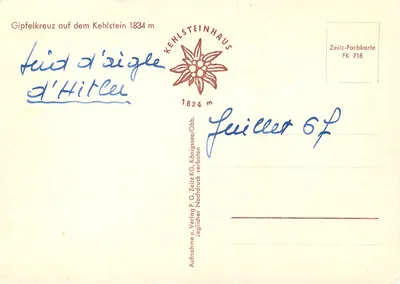 Kreślenie szczytu Kehlstein — 1834 m — Kehlsteinhaus — Rewers