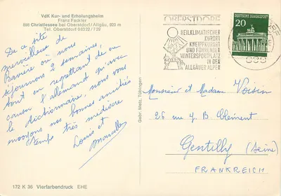 VdK Kur- und Erholungsheim — Oberstdorf, Alemanha — editor VdK Deutschland — Verso