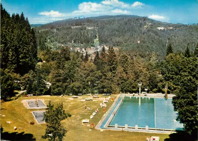 Triberg / Schwarzwald, Waldschwimmbad — 774 — editor: Verlag Werner, Tuttlingen