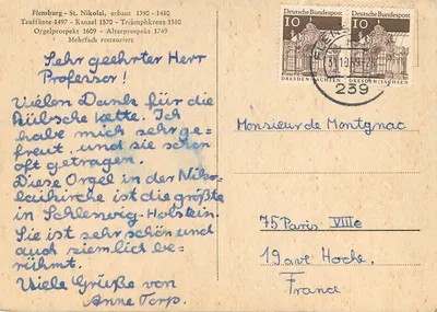 Órgão da Igreja de São Nicolau de Flensburg — vista geral — editor não visível — Verso