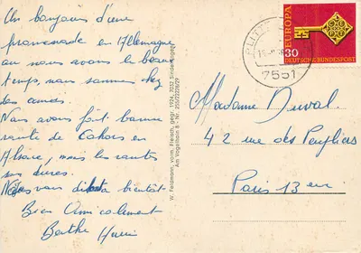 Plittersdorf b. Rastatt/Baden — Kościół, Stary Rhin, nowy dzielnica — W. Feldmann, dawniej Fleisch, nr 255/2228/29 — Rewers