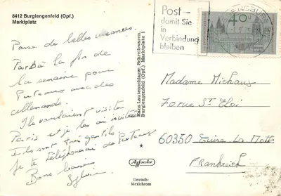 Burglengenfeld (Opf.) — Marktplatz — Deutsch-Mexichrom nr 1 — Rewers