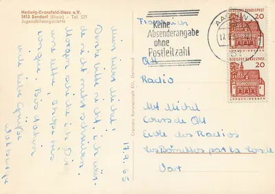 Hedwig-Dransfeld-Haus e.V. — Jugendbildungsstätte em Bendorf (Rhein) — editor não visível — Verso